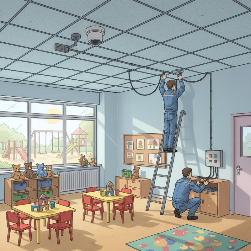 Установить видеонаблюдение в детском саду заказать в Белом, цена, интернет магазин cameralook